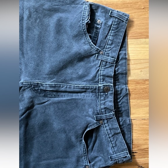 Rare 1990s Vintage Australian Faded Black Levis Denim Jeans / W 34 / Ora… - Picture 3 of 9